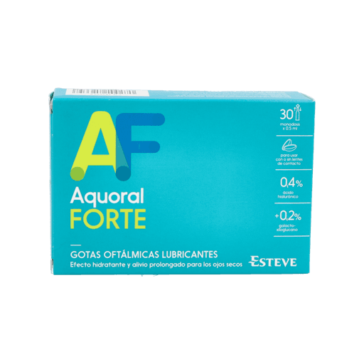 Imagen de Aquoral Forte Gotas Oftalmicas Lubricantes Esteriles 30 Monodosis