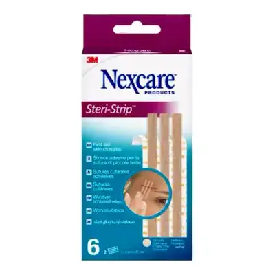 Imagen de Nexcare Steri Strip Tan Color Sutura Cutanea Esteril X