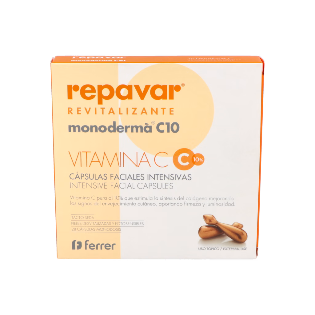 REPAVAR MONODERMA C10 REVITALIZANTE 28 CAPSULAS