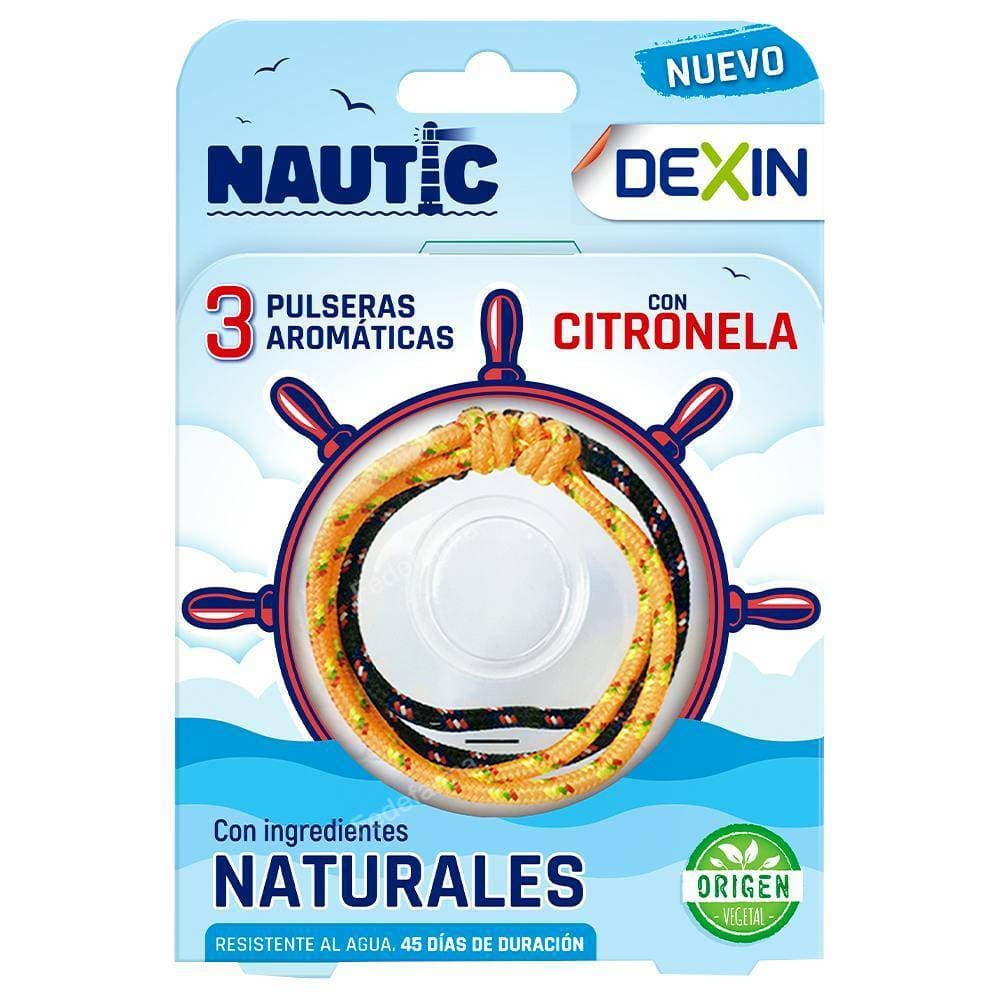 Imagen de Dexin pulsera aromatica citronela 3 unidades nautic