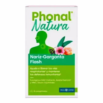 PHONAL NATURA NARIZ-GARGANTA FLASH 15 COMPRIMIDOS