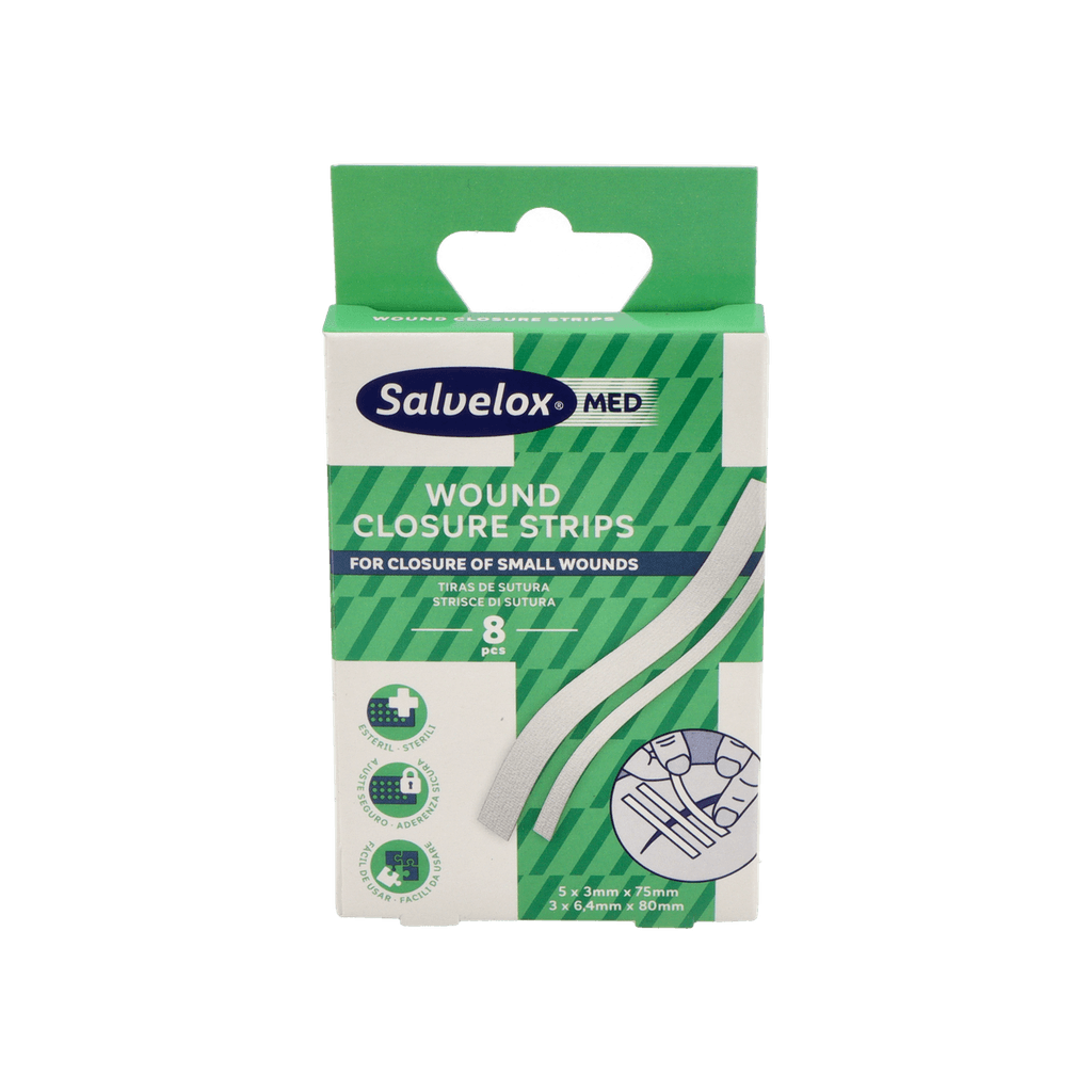 Imagen de Salvelox Med Wound Closure Strips 8 Tiras De Sutura