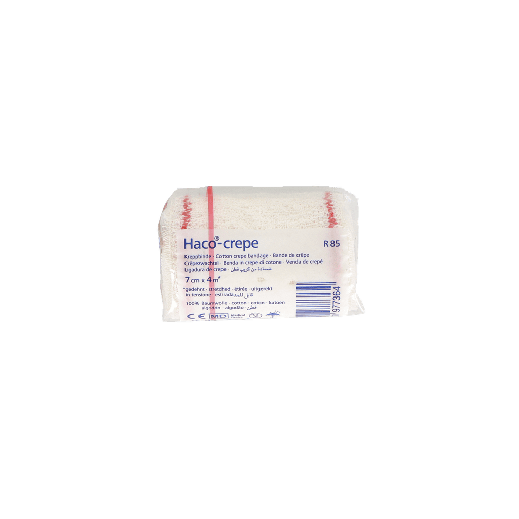 Imagen de Venda elastica crepe haco-crepe r-85 1 unidad 4 m x 7 cm