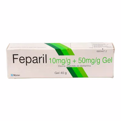 FEPARIL 10mg/g + 50mg/g GEL , 1 tubo de 40 g