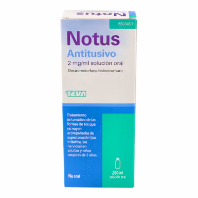 NOTUS ANTITUSIVO 2 mg/ml SOLUCION ORAL , 1 frasco de 200 ml