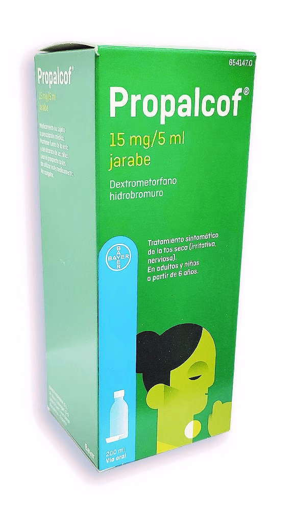 PROPALCOF 15 mg/5 ml JARABE , 1 frasco de 200 ml