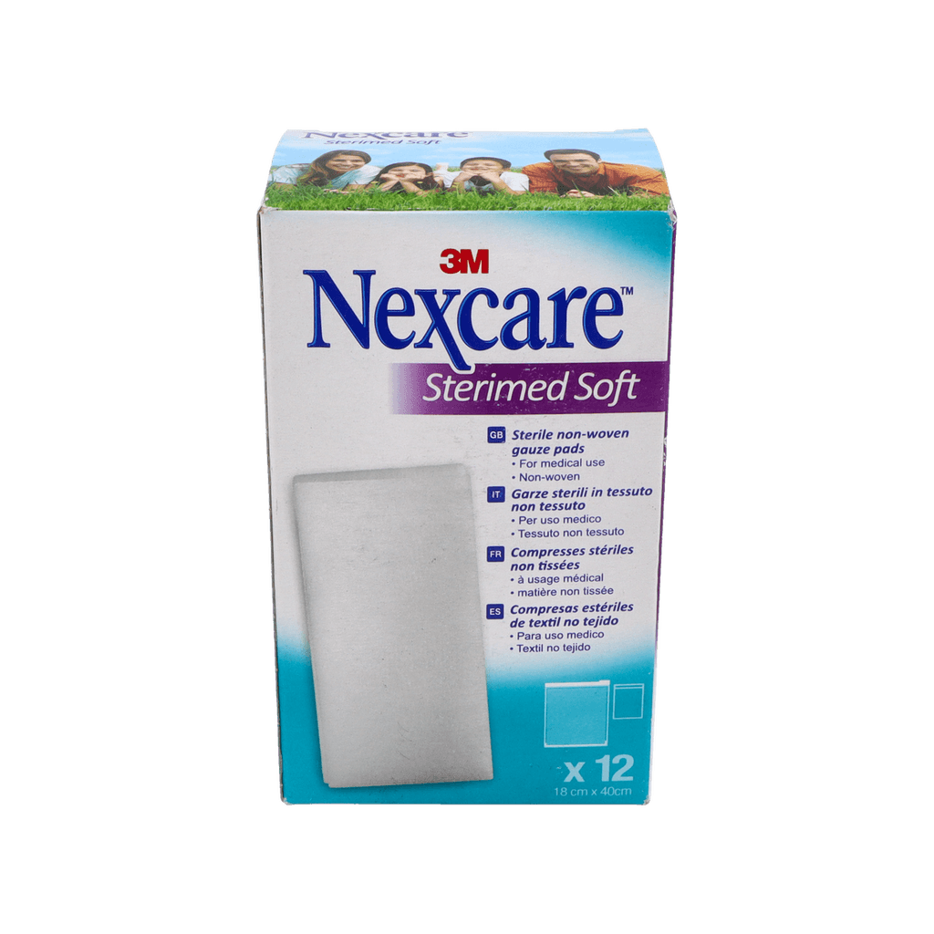 Imagen de 3M nexcare sterimed soft gasa esteril tejido sin tejer 12 unidades 40 cm x 18 cm