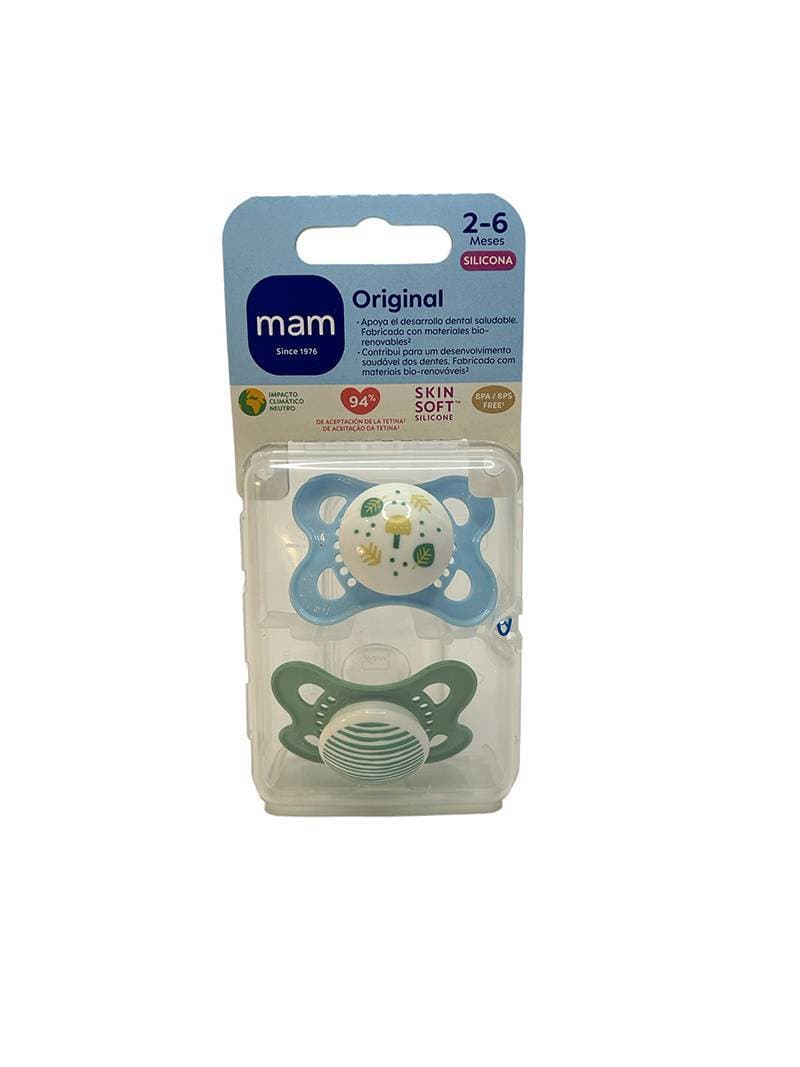 Imagen de Chupete silicona fisiologico mam original 2 - 6 meses a pack doble