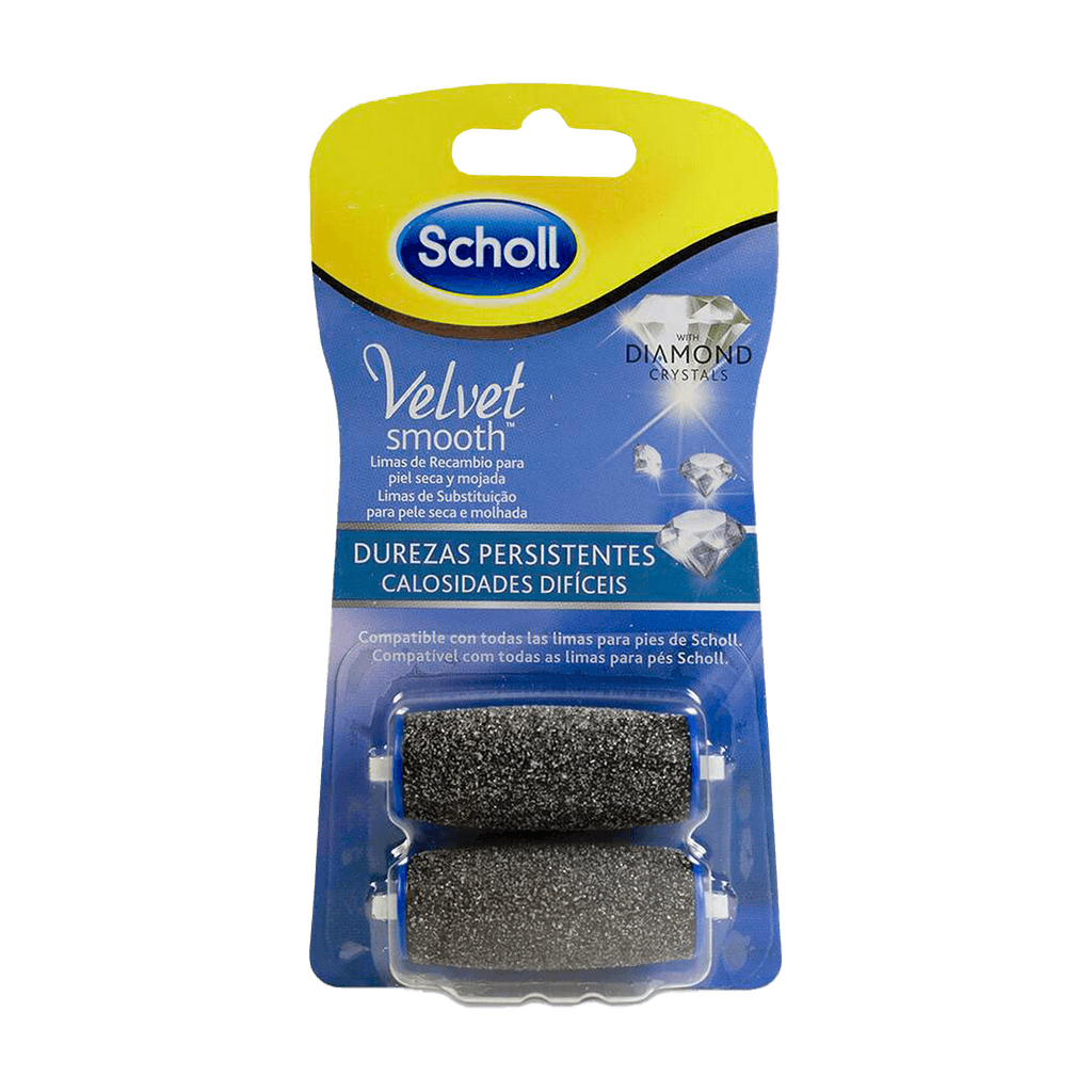 Imagen de Scholl Velvet Smooth Lima Electronica Diamond Crystals Recambio Durezas Persistentes Recambio