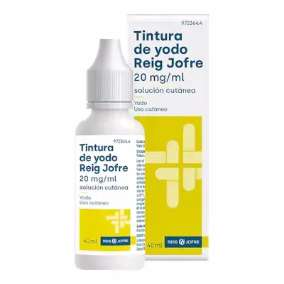 TINTURA DE YODO REIG JOFRE 20 MG/ML SOLUCIÓN CUTÁNEA