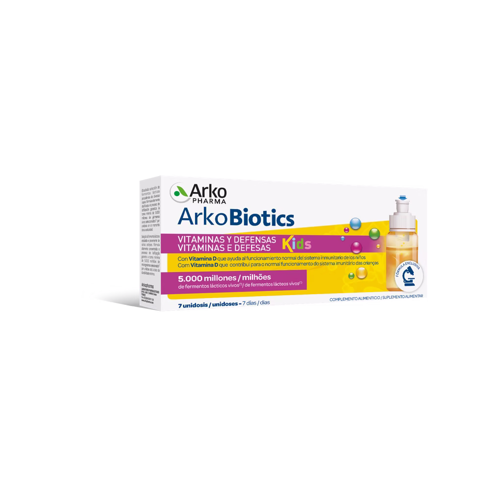 Arkobiotics Vitaminas Y Defensas Niños 7 Unidosis (1562852)