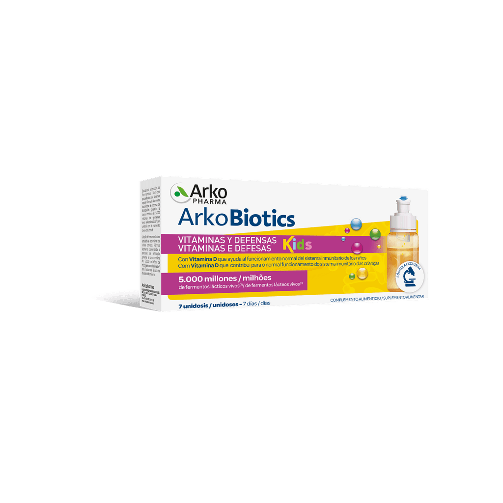 Imagen de Arkobiotics Vitaminas Y Defensas Niños 7 Unidosis