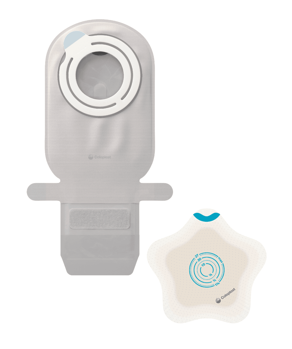 Imagen de Bolsas Ileostomia Sistema Doble Placa Acoplamiento Adh Coloplast Kids Opaca 30+