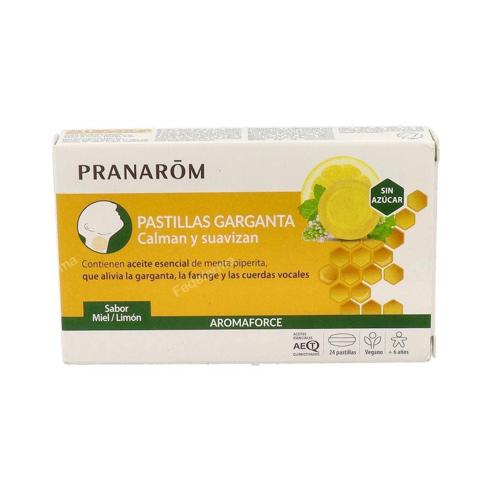 Imagen de Aromaforce Pastillas Garganta 24 Pastillas Sabor Miel Limon