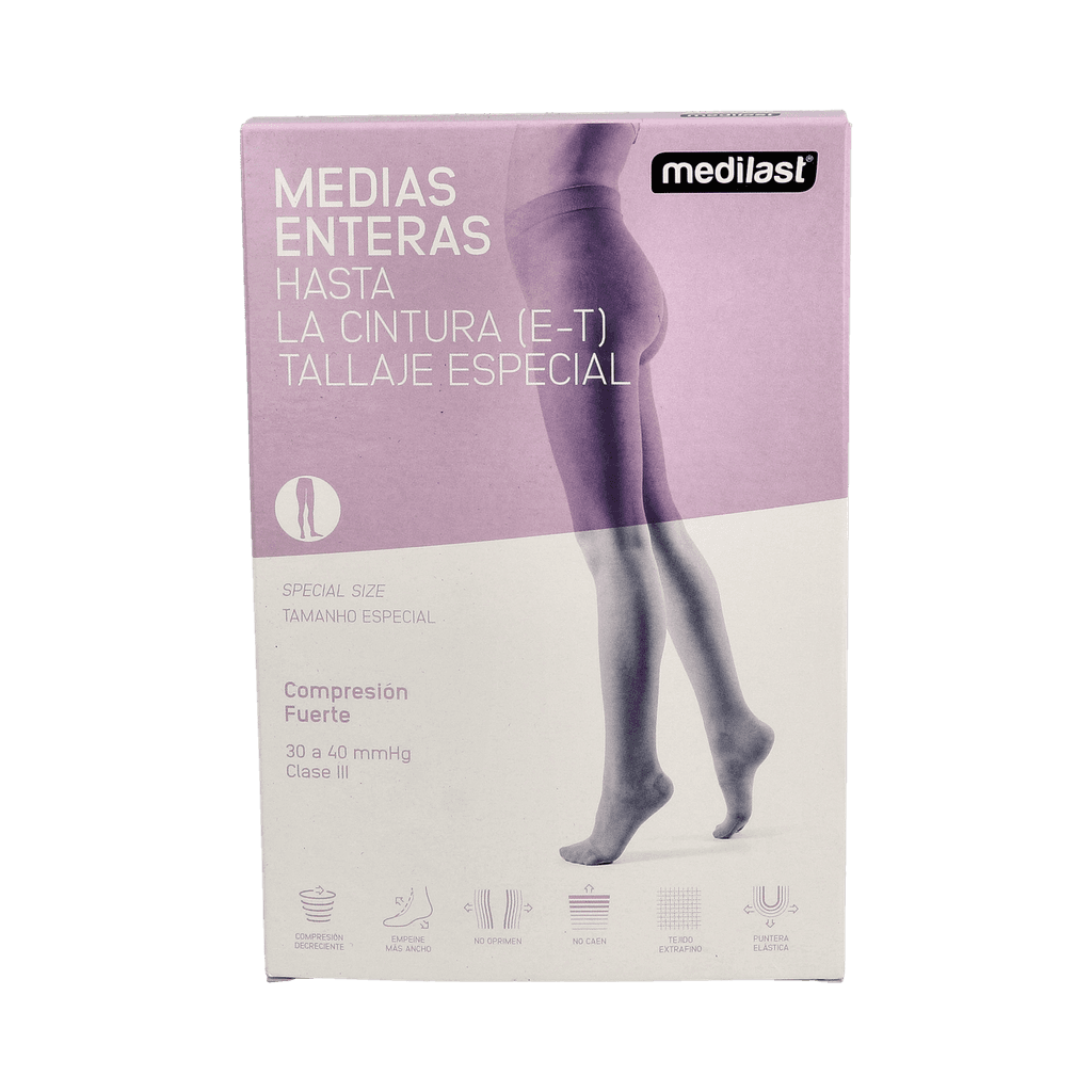 Imagen de Medias E.T. Cintura Compresion Fuerte Medilast 501 Talla Pequeña