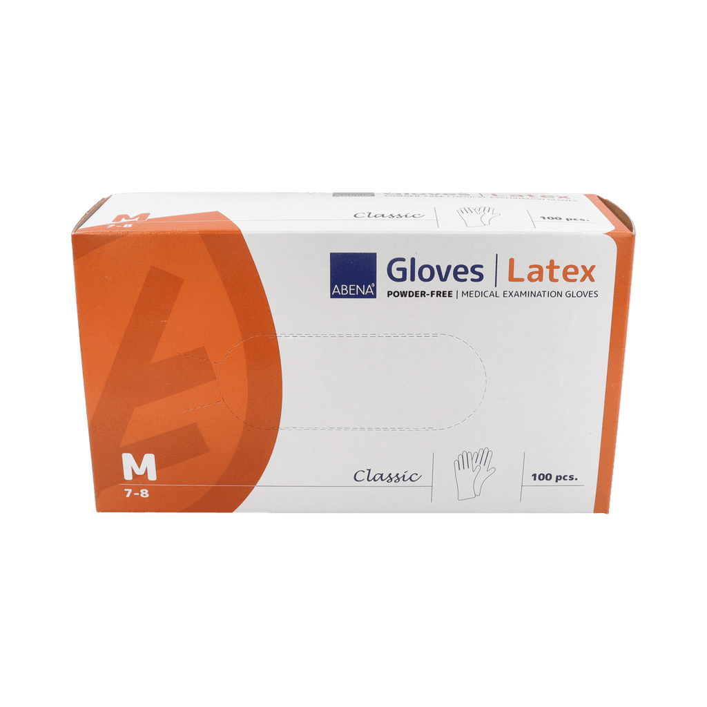 Imagen de Guantes de latex sin polvo abena 100 unidades talla m natural