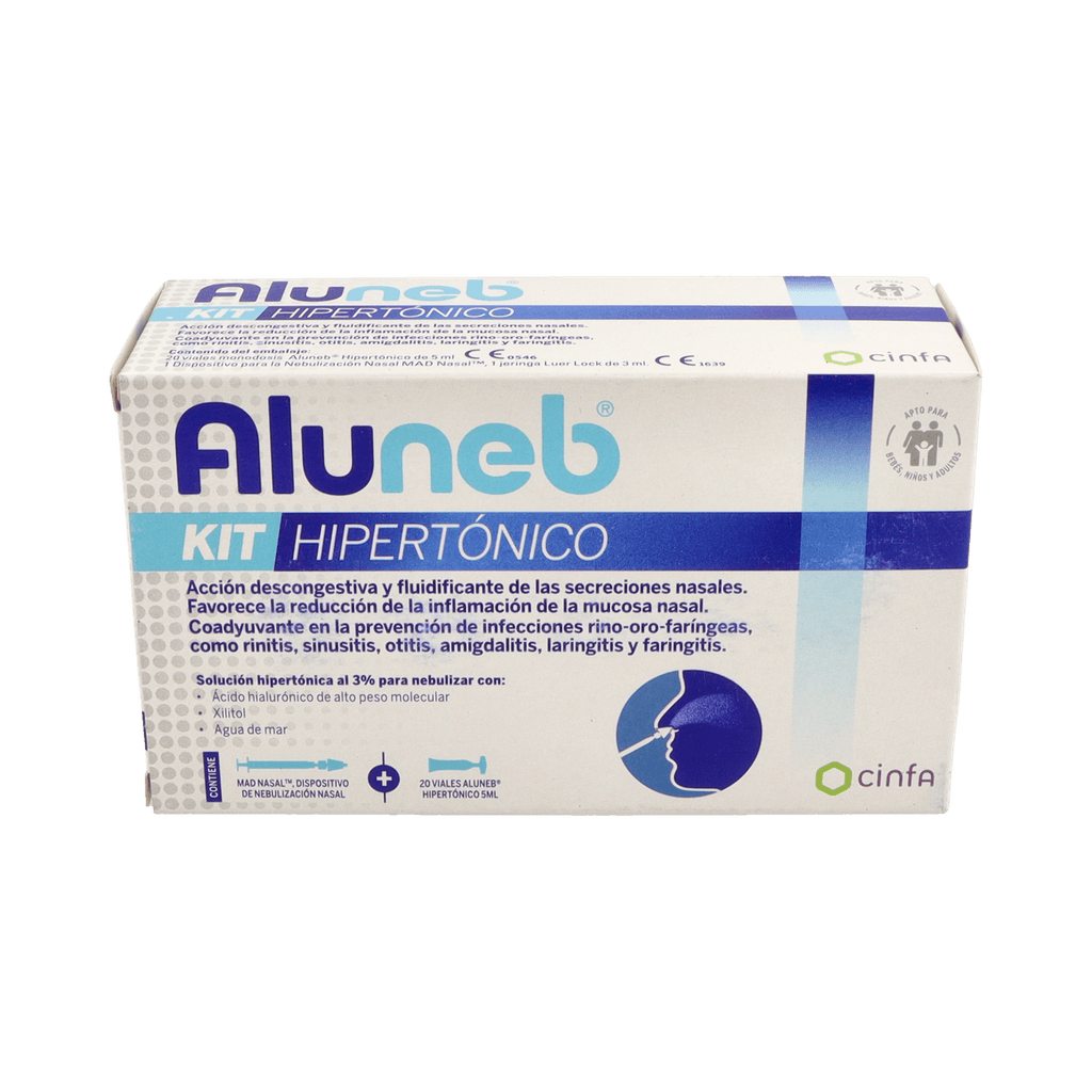 Imagen de Aluneb hipertonico kit 20 viales 5 ml + 1 dispositivo
