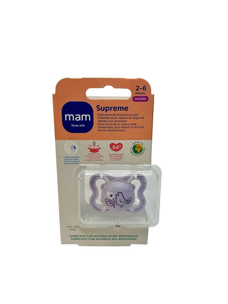 Imagen de Chupete Silicona Simetrica Mam Supreme 2 - 6 Meses Matt R
