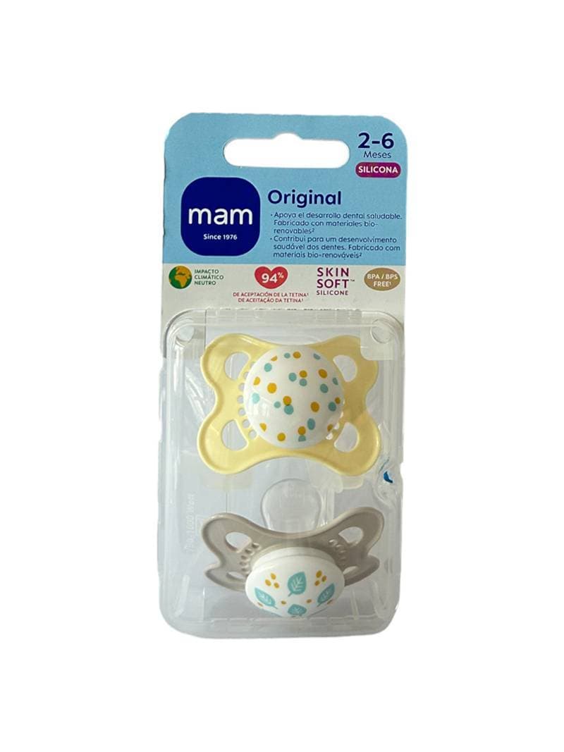 Imagen de Chupete silicona fisiologico mam original 2 - 6 meses n pack doble