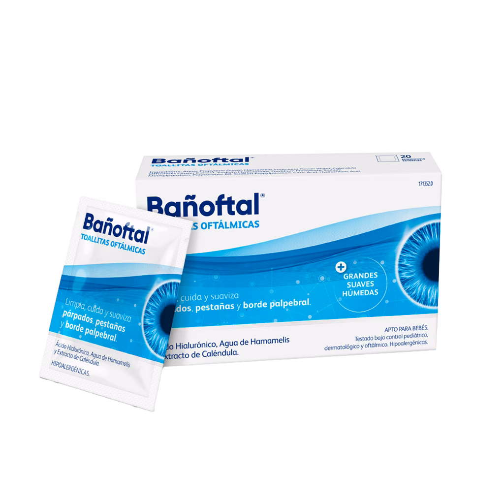BAÑOFTAL TOALLITA OCULAR ESTERIL 20 UNIDADES