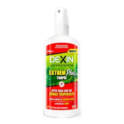 Imagen de Dexin extrem plus tropic antimosquitos repelente de insectos de uso humano 1 envase 100 ml