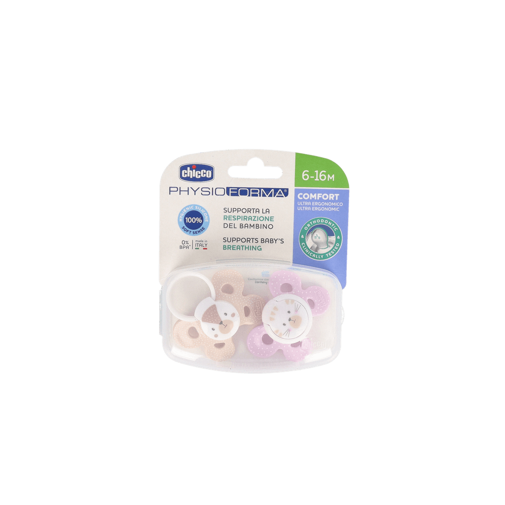Imagen de Chupete Silicona Chicco Physio Comfort 6 - 16 Meses Niña