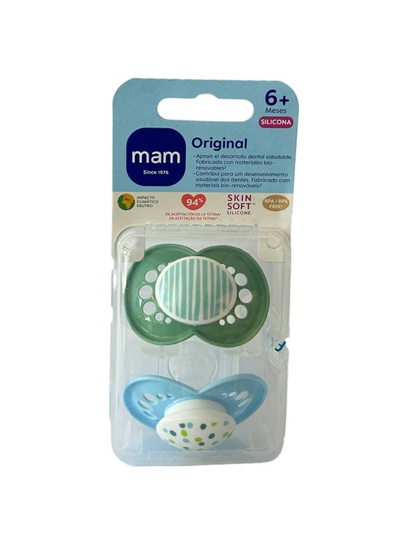 Imagen de Chupete silicona fisiologico mam original + 6 meses n pack doble