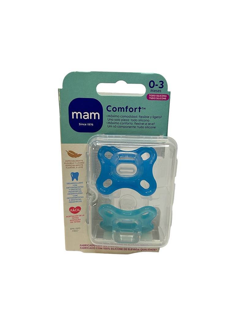 Imagen de Chupete silicona mam comfort a 0 - 3 meses pack doble