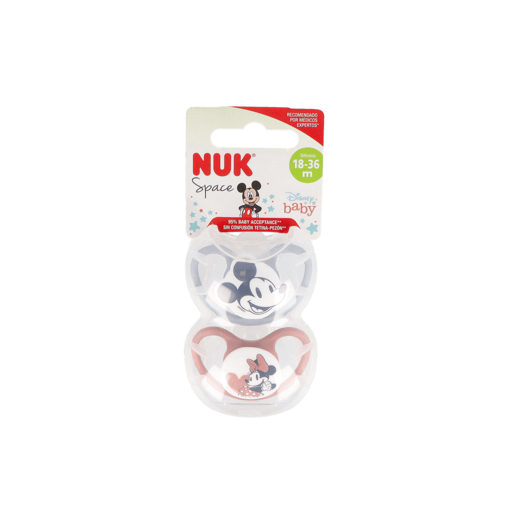 Imagen de Chupete Silicona Nuk Space Mickey 18 - 36 Meses Niña