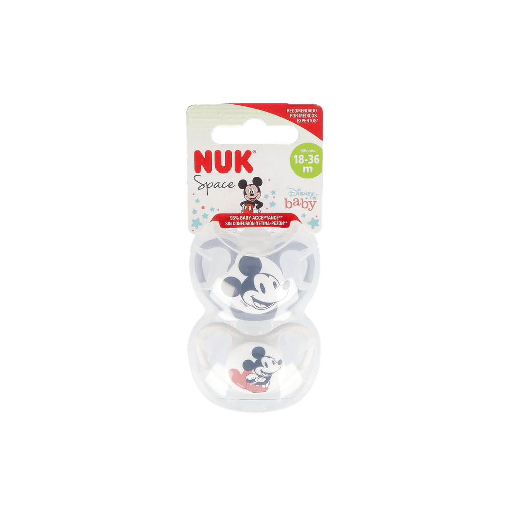 Imagen de Chupete Silicona Nuk Space Mickey 18 - 36 Meses Niño