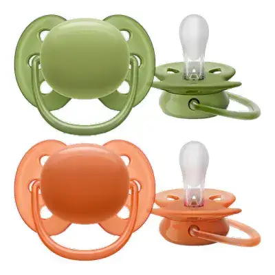 Imagen de Chupete Silicona Philips Avent Ultra Soft + 18 Meses Neutral