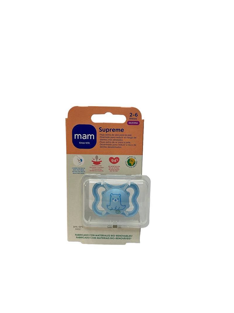 Imagen de Chupete Silicona Simetrica Mam Supreme 2 - 6 Meses Matt A