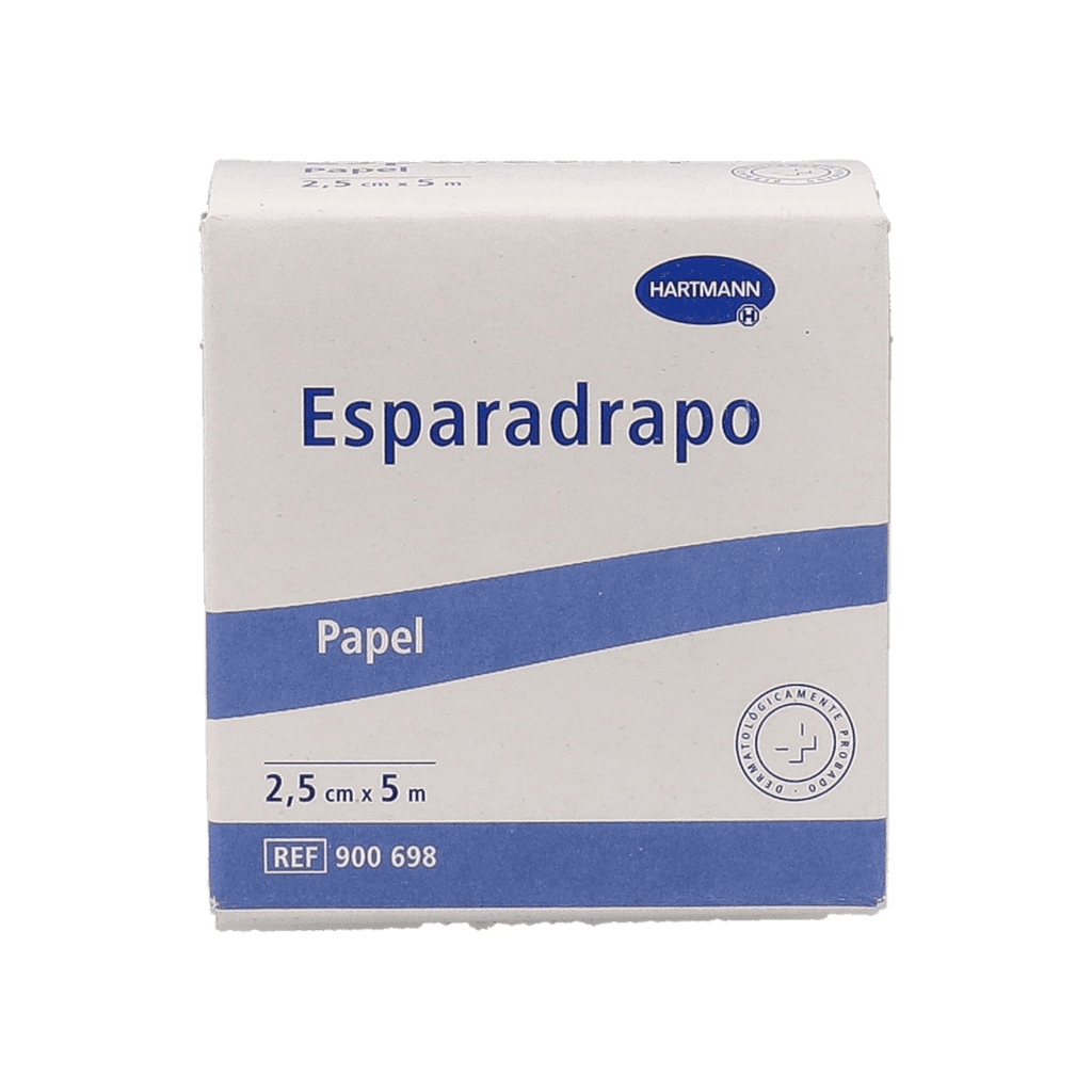 Imagen de Esparadrapo hipoalergico Hartmann papel 1 unidad 5 m x 2,5 cm