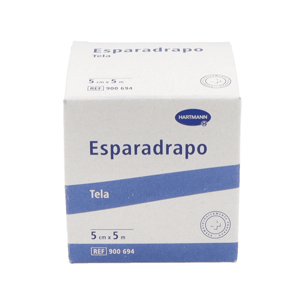 Imagen de Esparadrapo hipoalergico Hartmann tela 1 unidad 5 m x 5 cm