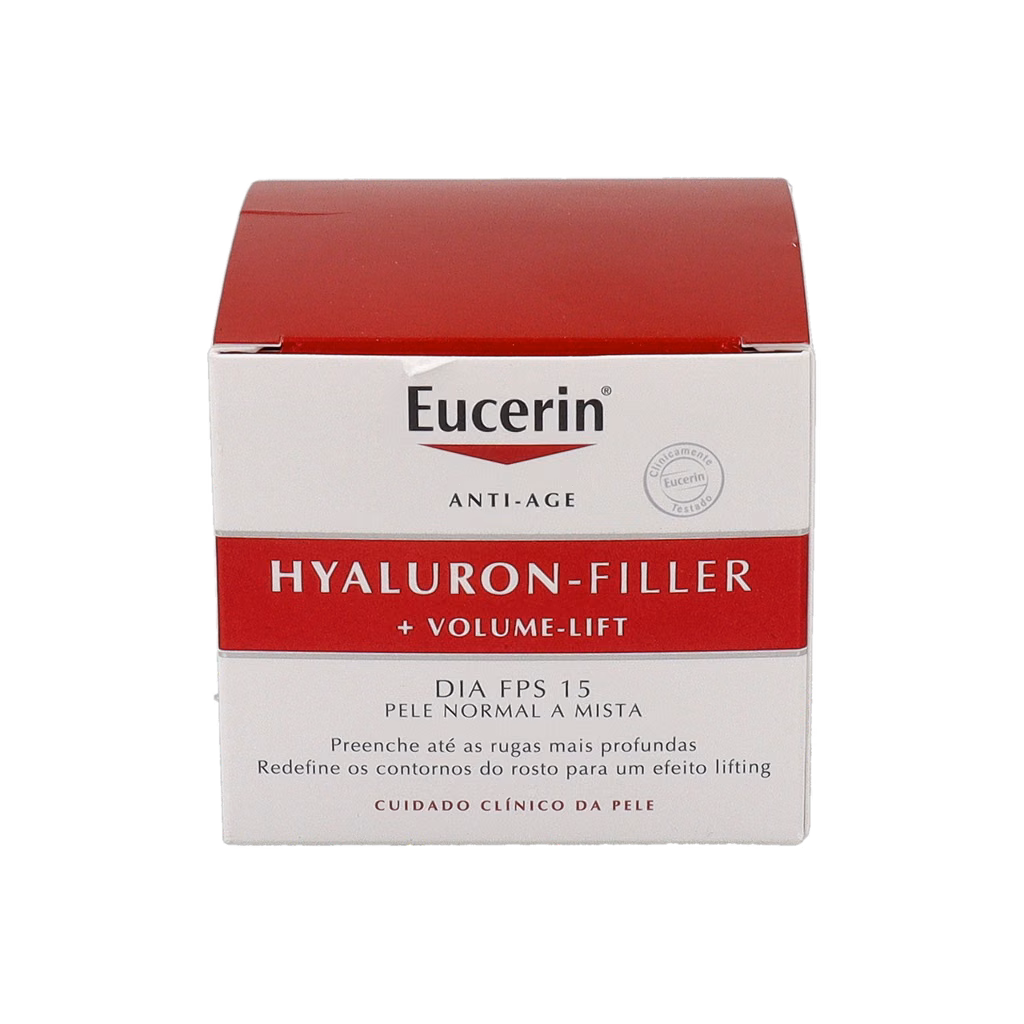 EUCERIN HYALURON FILLER VOLUME LIFT DIA CREMA FACIAL DE DIA FPS 15 PIEL NORMAL Y MIXTA 1 ENVASE 50 ml
