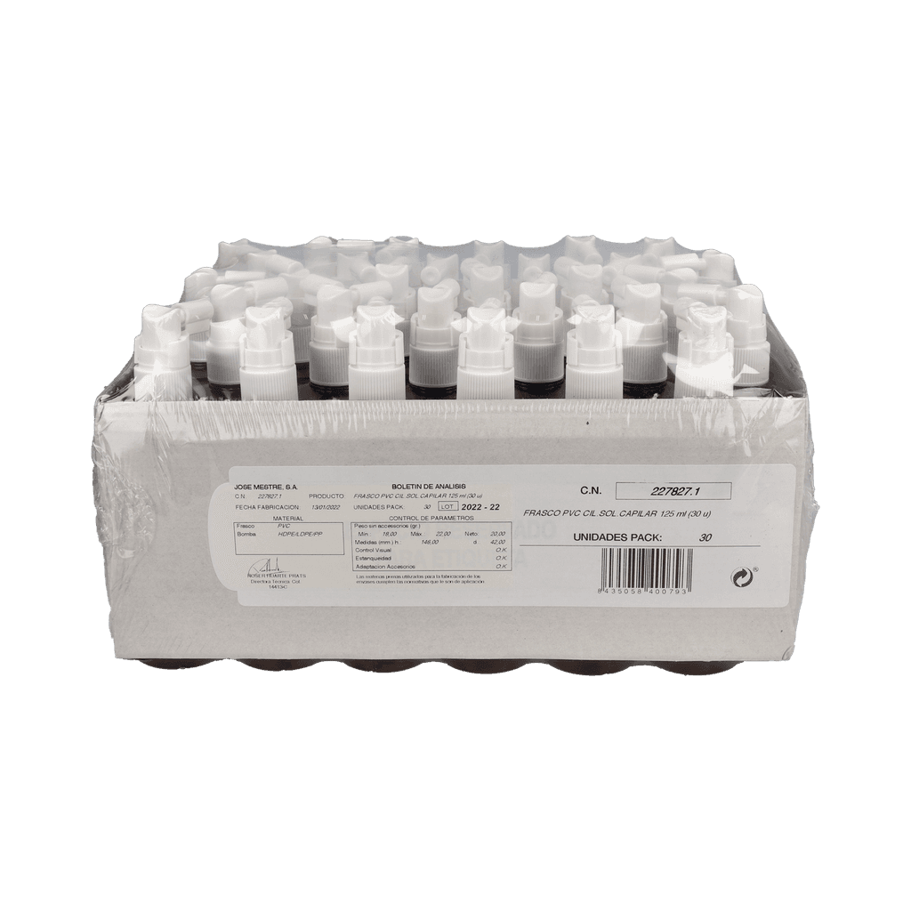 Imagen de Frasco jm pvc cil 125 ml 30 unidades