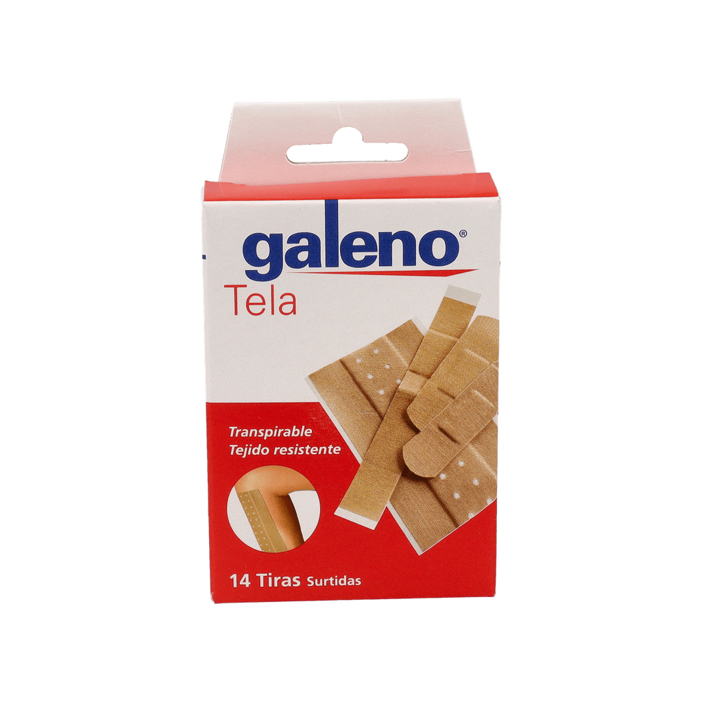 Imagen de Galeno Tela Aposito Adhesivo Color Piel 4 Tamaños Precortado