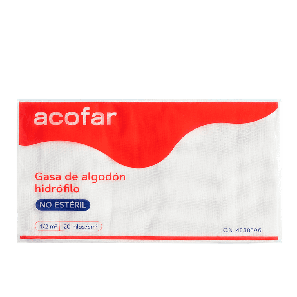 Imagen de Gasa Algodon Hidrofilo No Esteril Acofar 0,50 M2