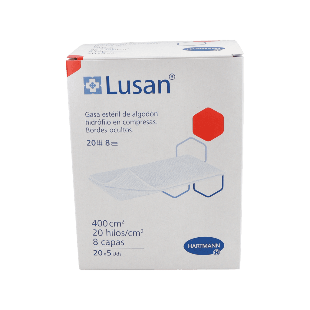 Imagen de Gasa esteril algodon hidrofilo compresas lusan