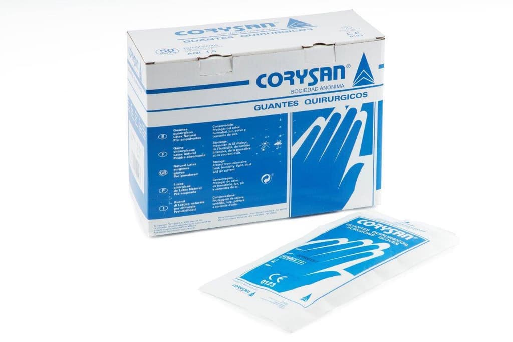 Imagen de Guantes de latex Corysan cirugia esteril .5