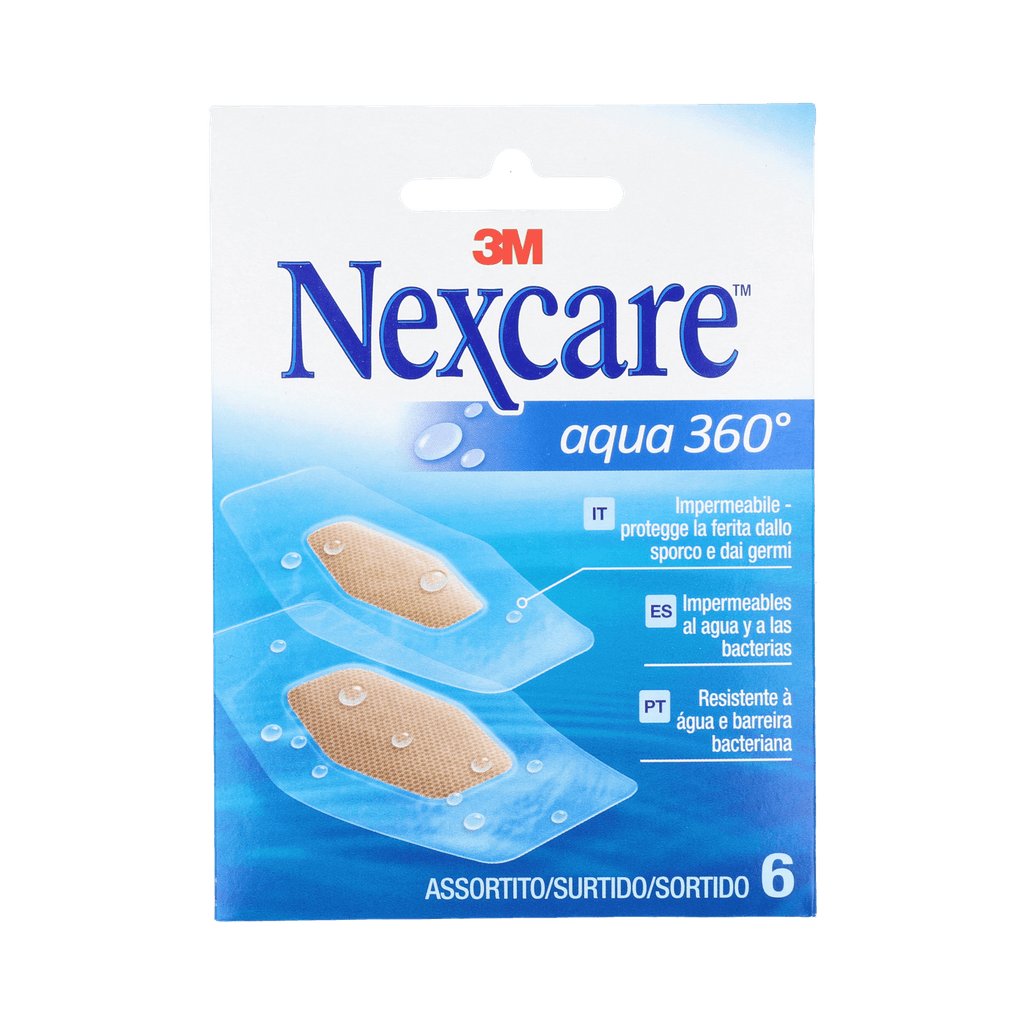 Imagen de Nexcare Aqua 360º Aposito Adhesivo Surtido 6 Apositos