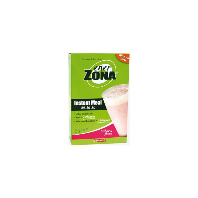 ENERZONA INSTANT MEAL FRESA 4 SOBRES/CAJA