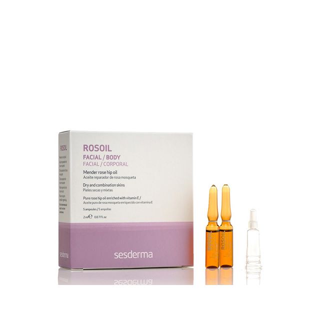 Rosoil Aceite Reparador De Rosa Mosqueta 5 Ampollas 2 ml
