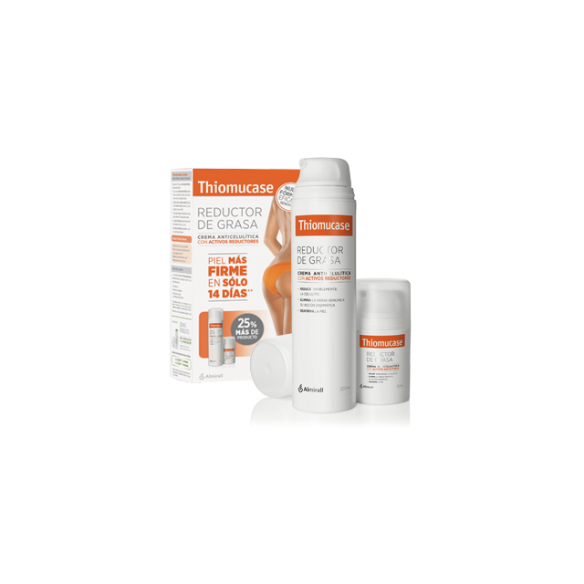 THIOMUCASE REDUCTOR DE GRASA CREMA ANTICELULITICA 200 ML + 50 ML DE REGALO