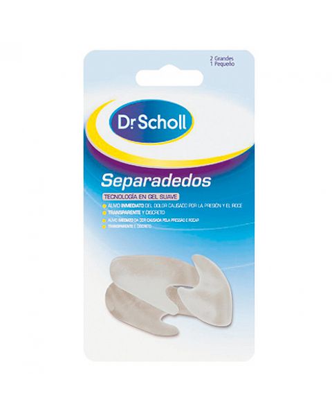 DR SCHOLL SEPARADEDOS ANATOMICOS 3 UDS