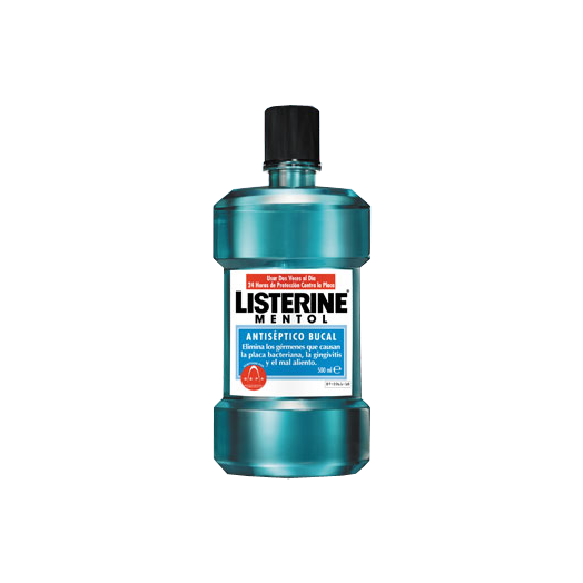 LISTERINE ANTISEPTICO BUCAL MENTOL 500 ML