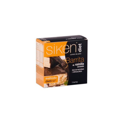Sikendiet Barrita Vainilla Y Caramelo 5 Unidades
