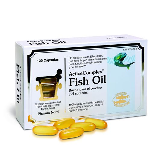 Active Complex Fish Oil 120 Cápsulas - Complemento alimenticio rico en omega 3