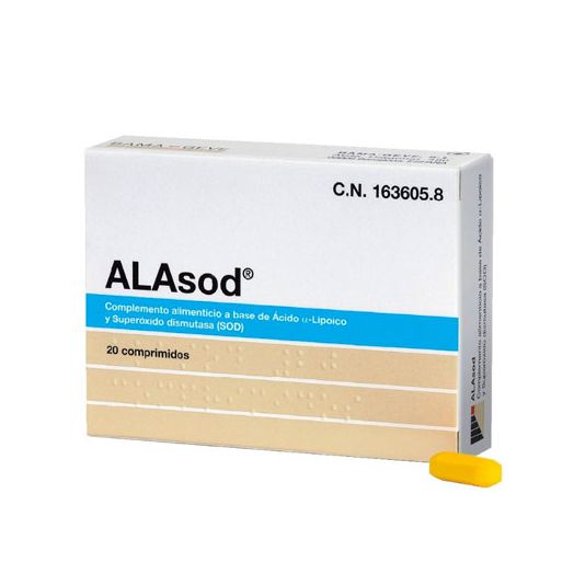 Alasod 20 Comprimidos - Contra el estrés oxidativo