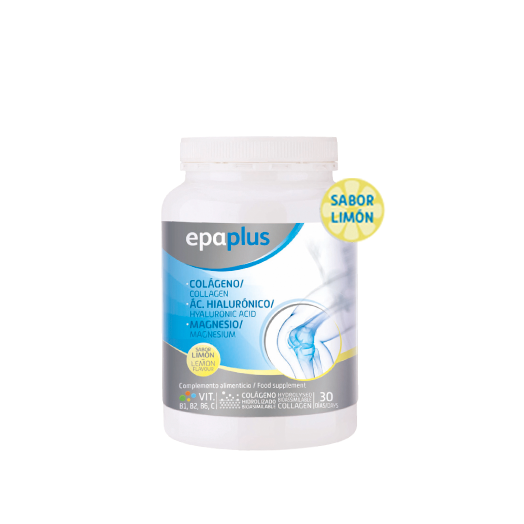 Epaplus Colágeno + Hialurónico + Magnesio Polvo 332 g Sabor Limón